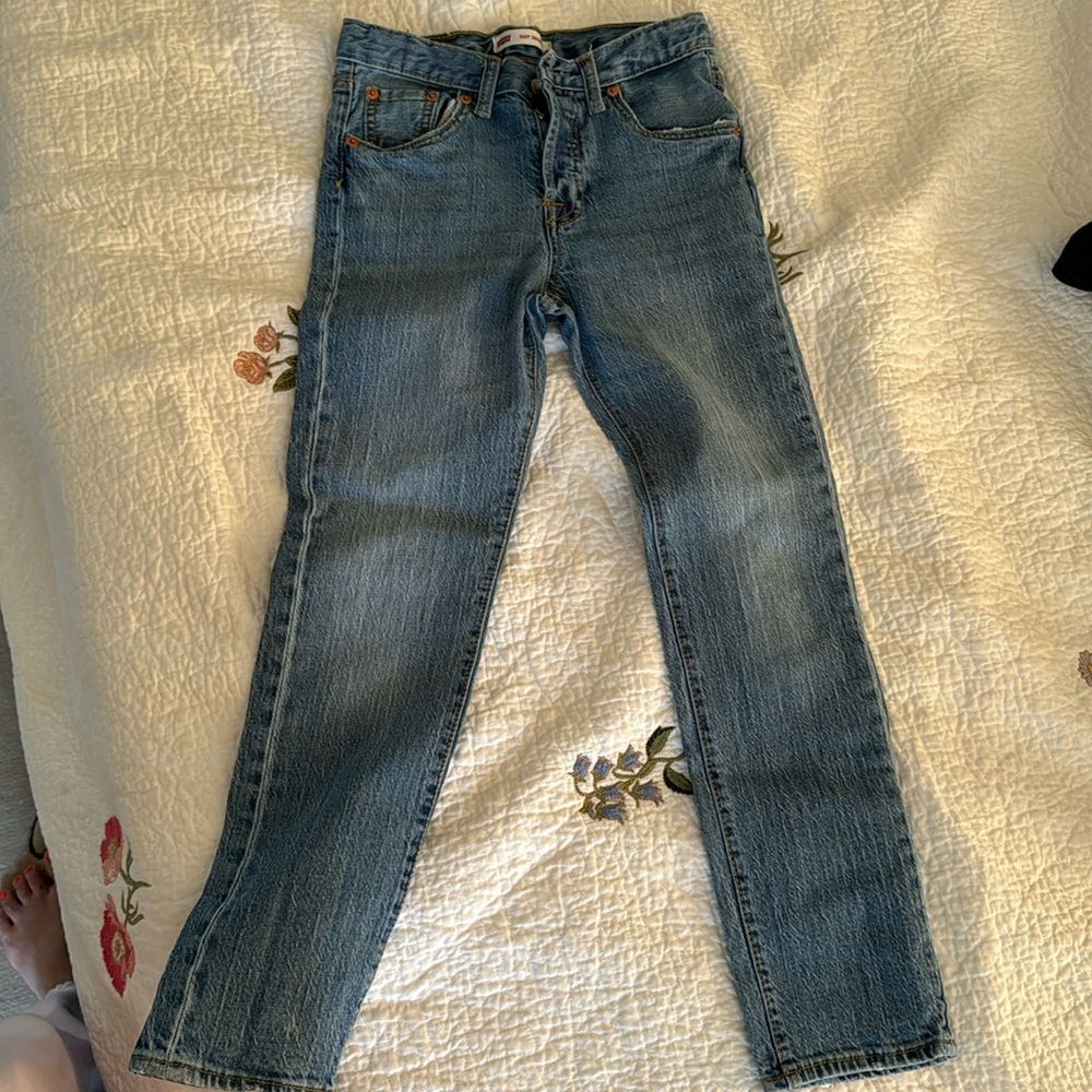Kids 501 skinny jeans 8 regular